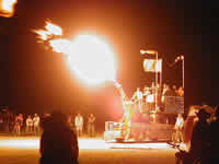 Fire-shooting truck