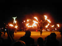 The Man burns