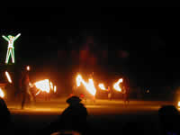 The Man burns