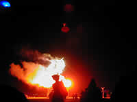 The Man burns