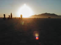 Sunrise at Black Rock City