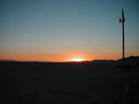 Sunrise at Black Rock City