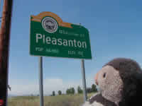 Pleasanton sign