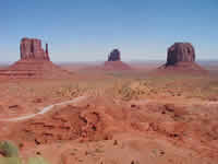 Buttes in Monument Valley