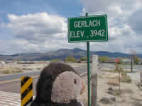 Gerlach city sign