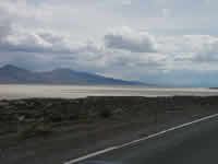 Road leading to the desert plain